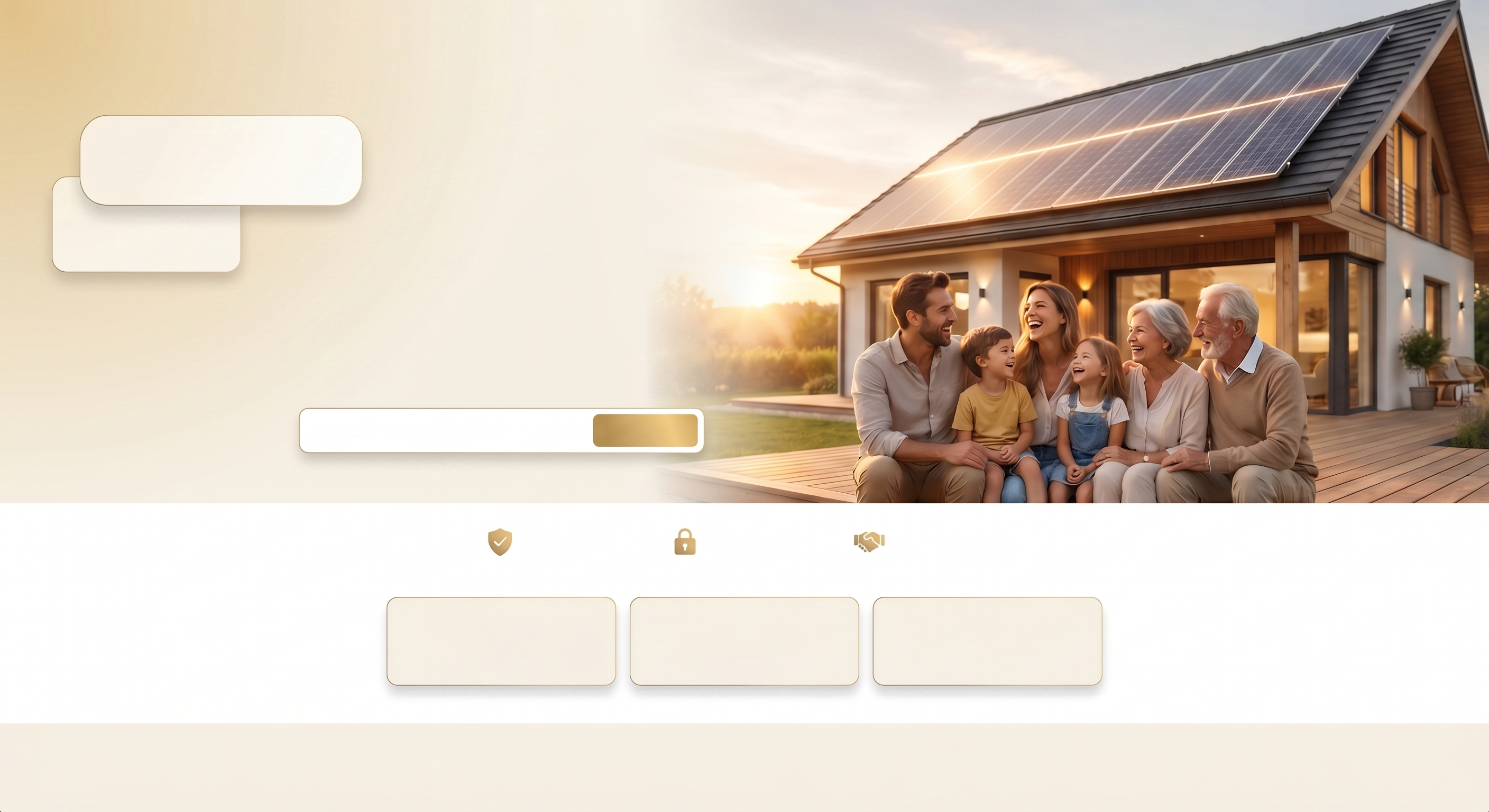 Become someone's solar angel — a family enjoying their solar home